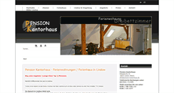 Desktop Screenshot of pension-kantorhaus.de