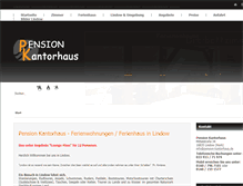 Tablet Screenshot of pension-kantorhaus.de